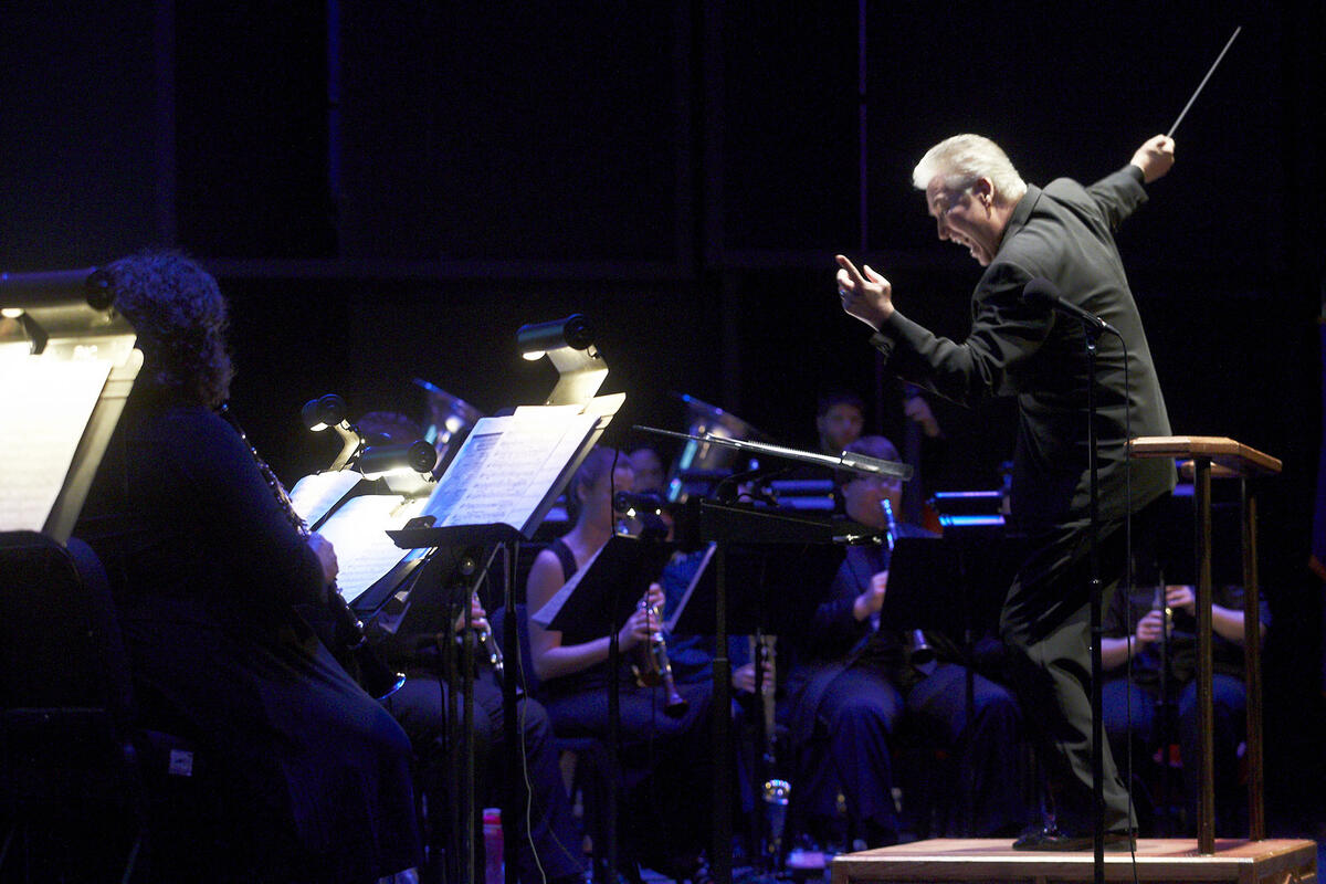 UNLV Wind Orchestra conductor Thomas Leslie