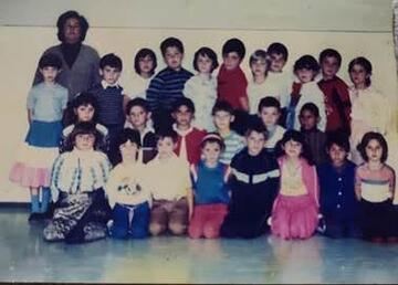 Monika's childhood classroom photo