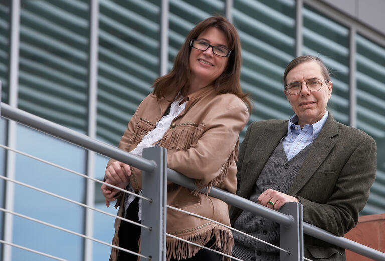 portrait of Claudia Keelan and Douglas Unger